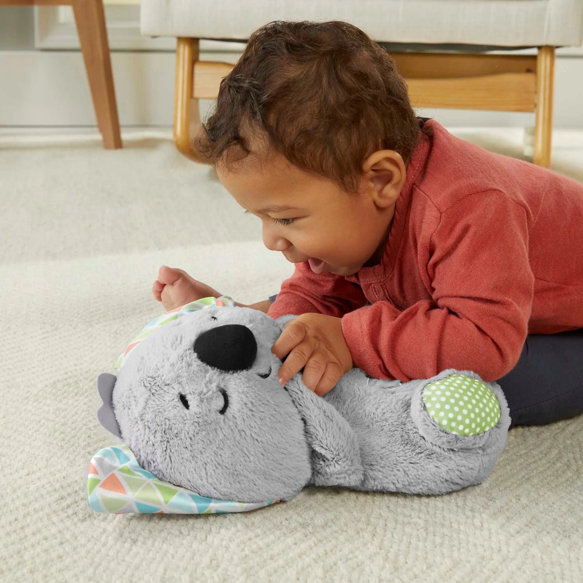 FISHER-PRICE mieganti koala – raminantis migdukas su garsais + kramtukas dovanų