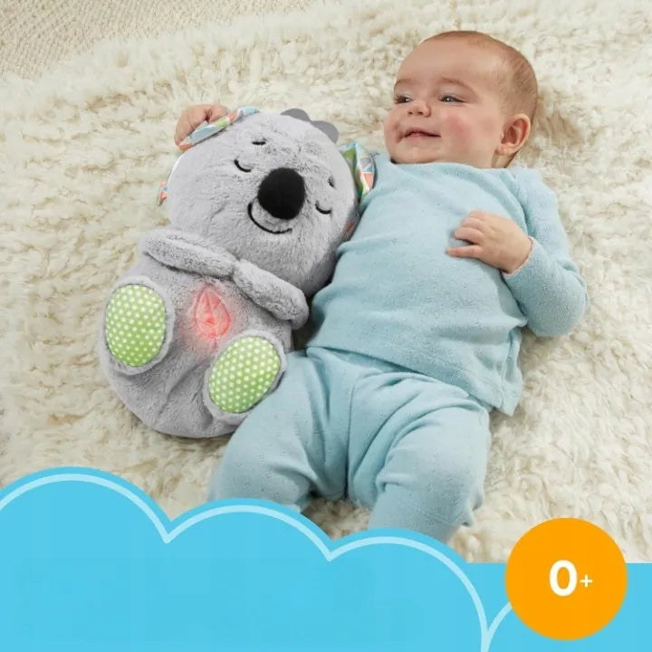 FISHER-PRICE mieganti koala – raminantis migdukas su garsais + kramtukas dovanų
