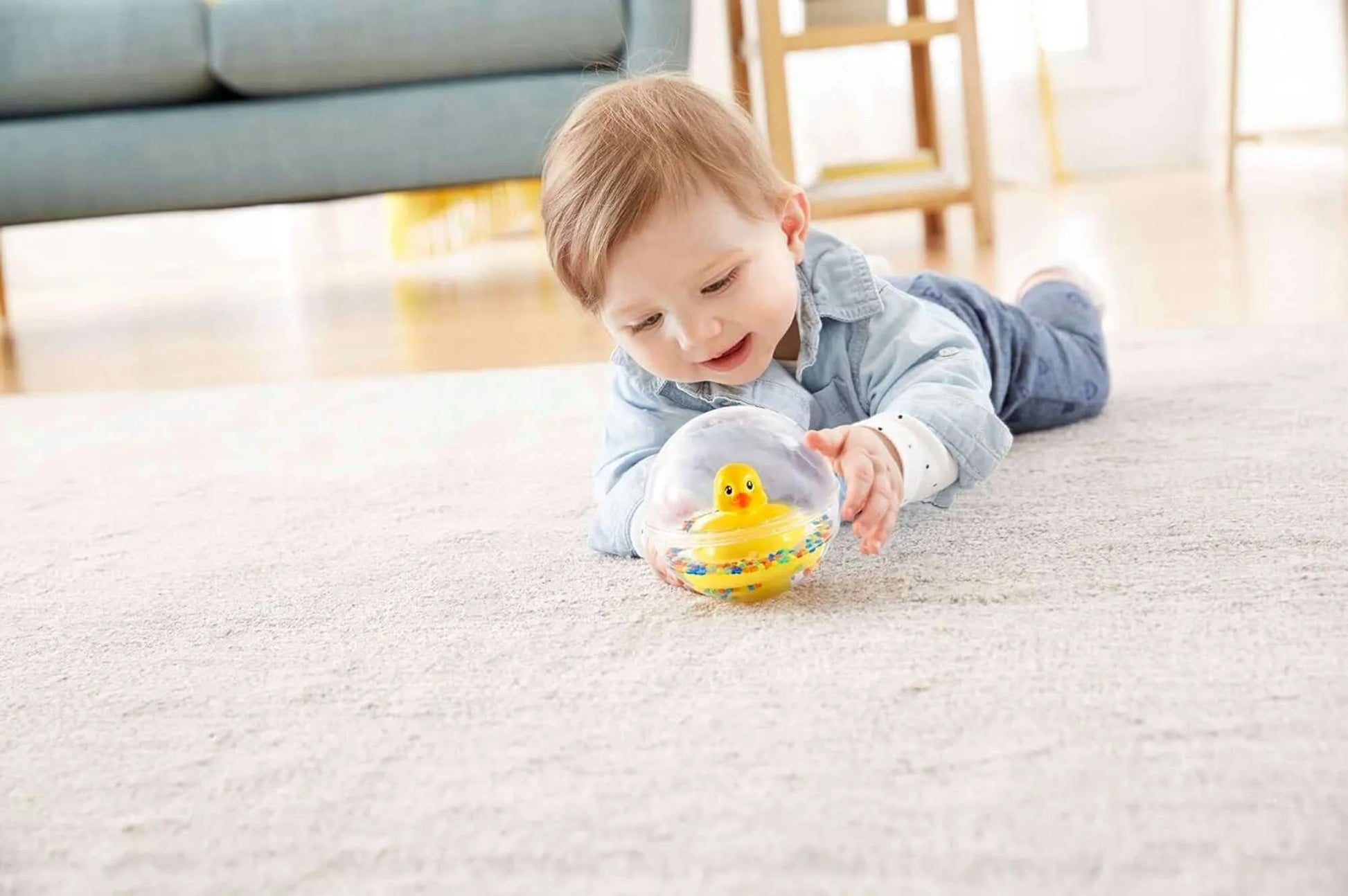 Fisher-Price vonios žaislas antis burbule, ropojimui, su dovana – kramtuku