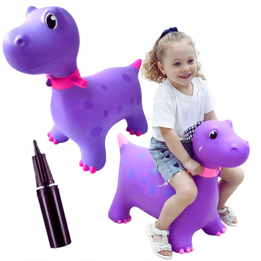 Guminis šokinėjimo žaislas dinozauras BestHurt 60 cm + pompa