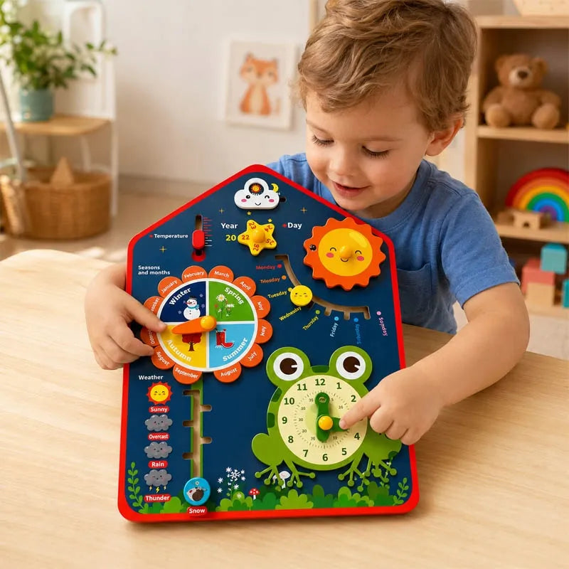 Habarri Montessori edukacinė lenta Metų laikai vasara žiema ruduo pavasaris