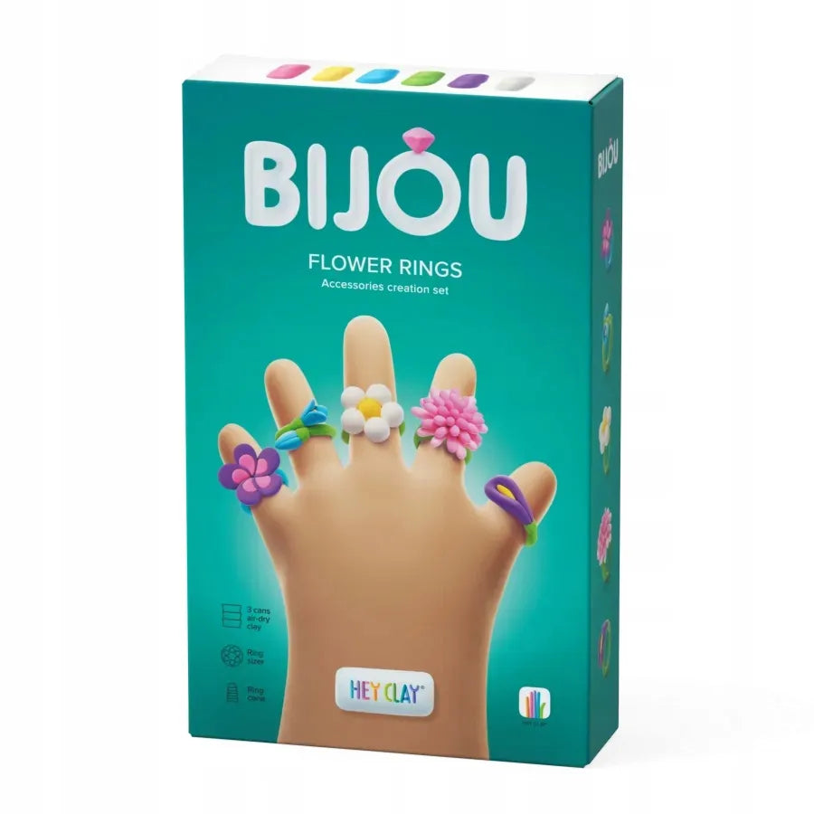 Hey Clay Bijou – gėlės formos žiedai