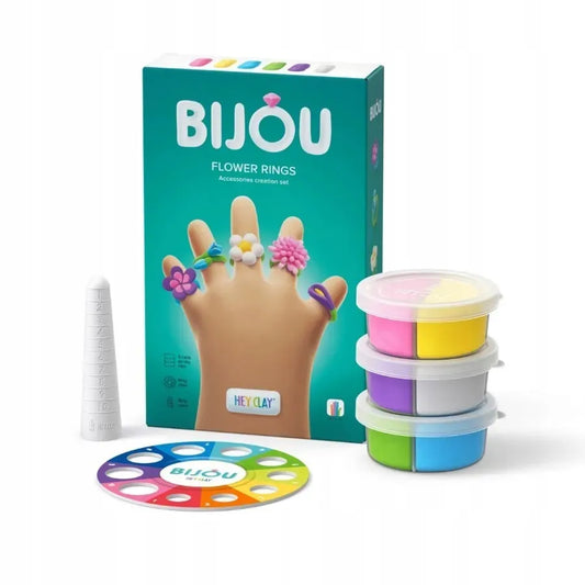 Hey Clay Bijou – gėlės formos žiedai