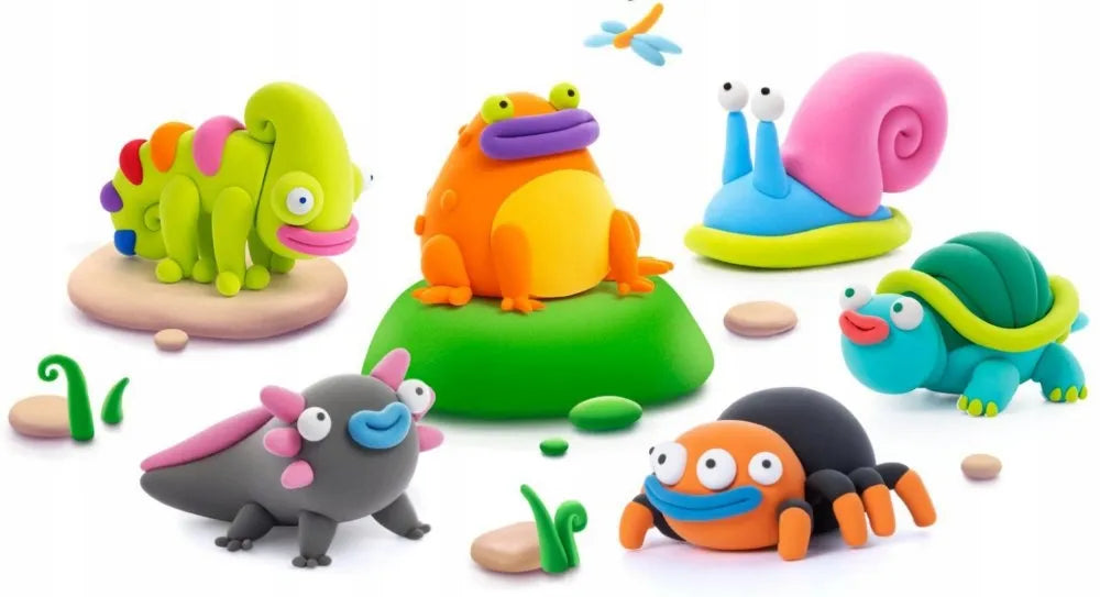 Hey Clay modelinas Egzotiniai gyvūnai kūrybinis rinkinys