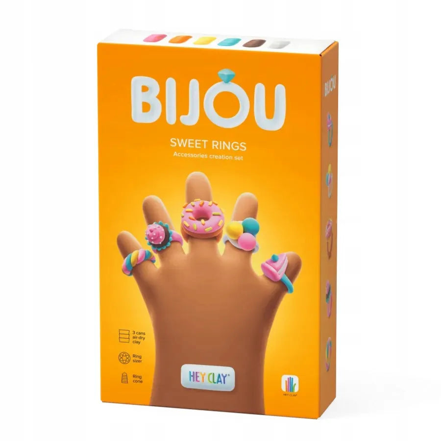 Hey Clay modelinas rinkinys Bijou Papuošalai Saldumynai Žiedai