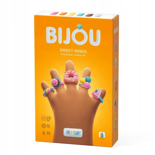 Hey Clay modelinas rinkinys Bijou Papuošalai Saldumynai Žiedai