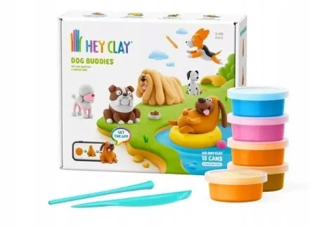 Hey Clay plastilino rinkinys Šuniukų draugai priedai HCL15030