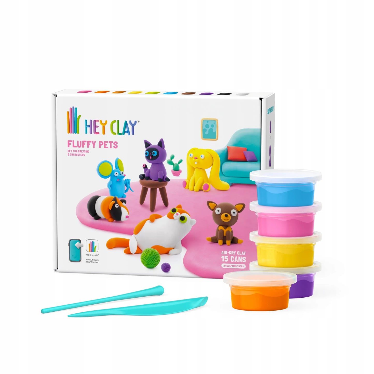 Hey Clay - Pūkuoti gyvūnai + aksesuarai