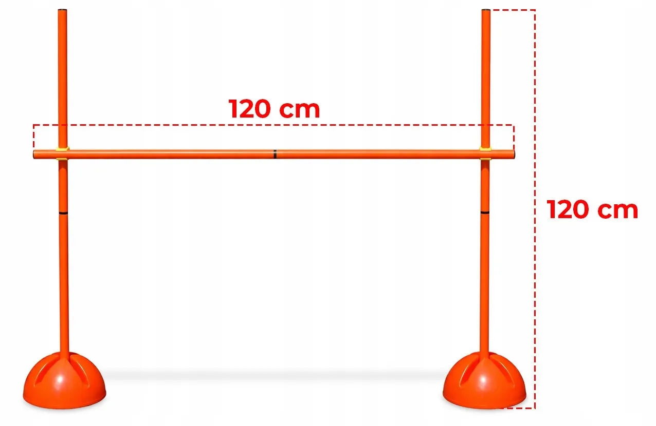 Hobby Horse kliūtis 120 cm reguliuojama treniruočių tvorelė žirgui ant lazdos