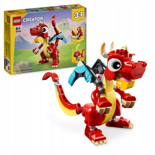 LEGO CREATOR Raudonasis Drakonas 3‑in‑1
