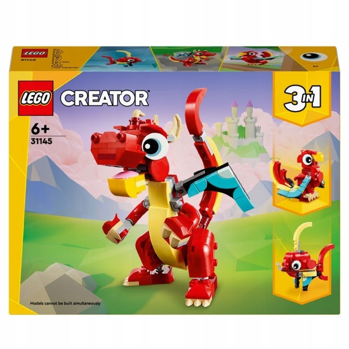 LEGO CREATOR Raudonasis Drakonas 3‑in‑1