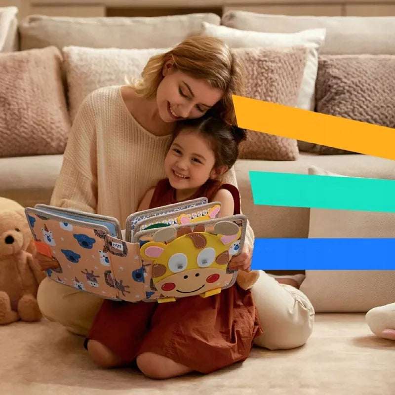 Interaktyvi Montessori sensorinė vystymosi knygelė žaislas