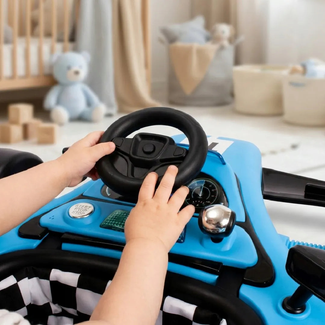 Interaktyvi vaikštynė 3in1 Sun Baby Formula 1 mėlyna