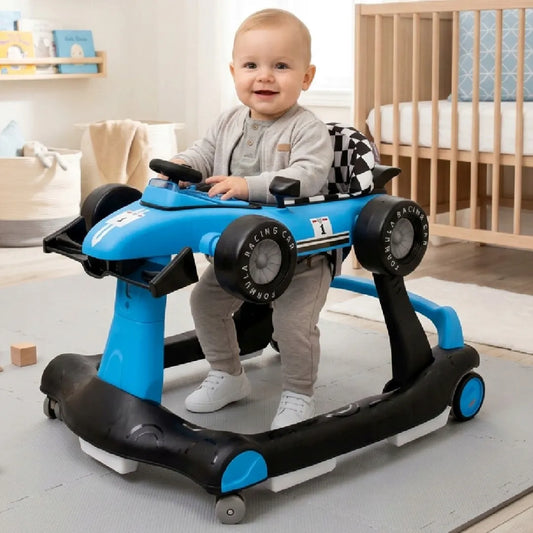 Interaktyvi vaikštynė 3in1 Sun Baby Formula 1 mėlyna
