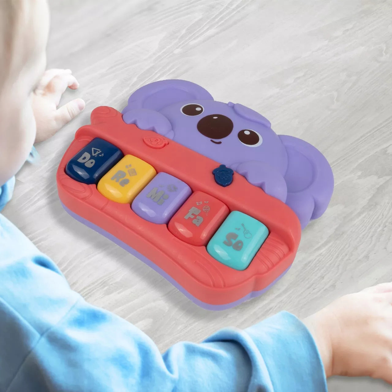 Interaktyvus edukacinis staliukas su koala ir pianinu kūdikiams