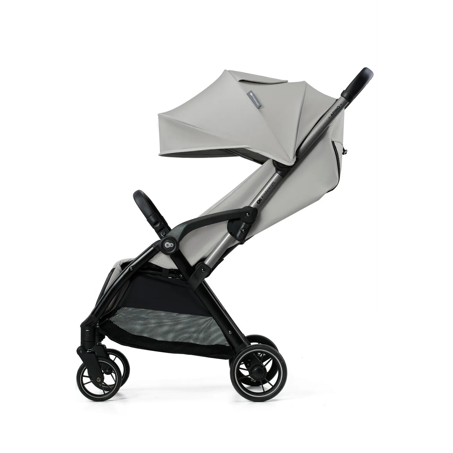 Kinderkraft APINO sportinis vežimėlis, 22 kg, lengvas, sulankstomas, pilkas