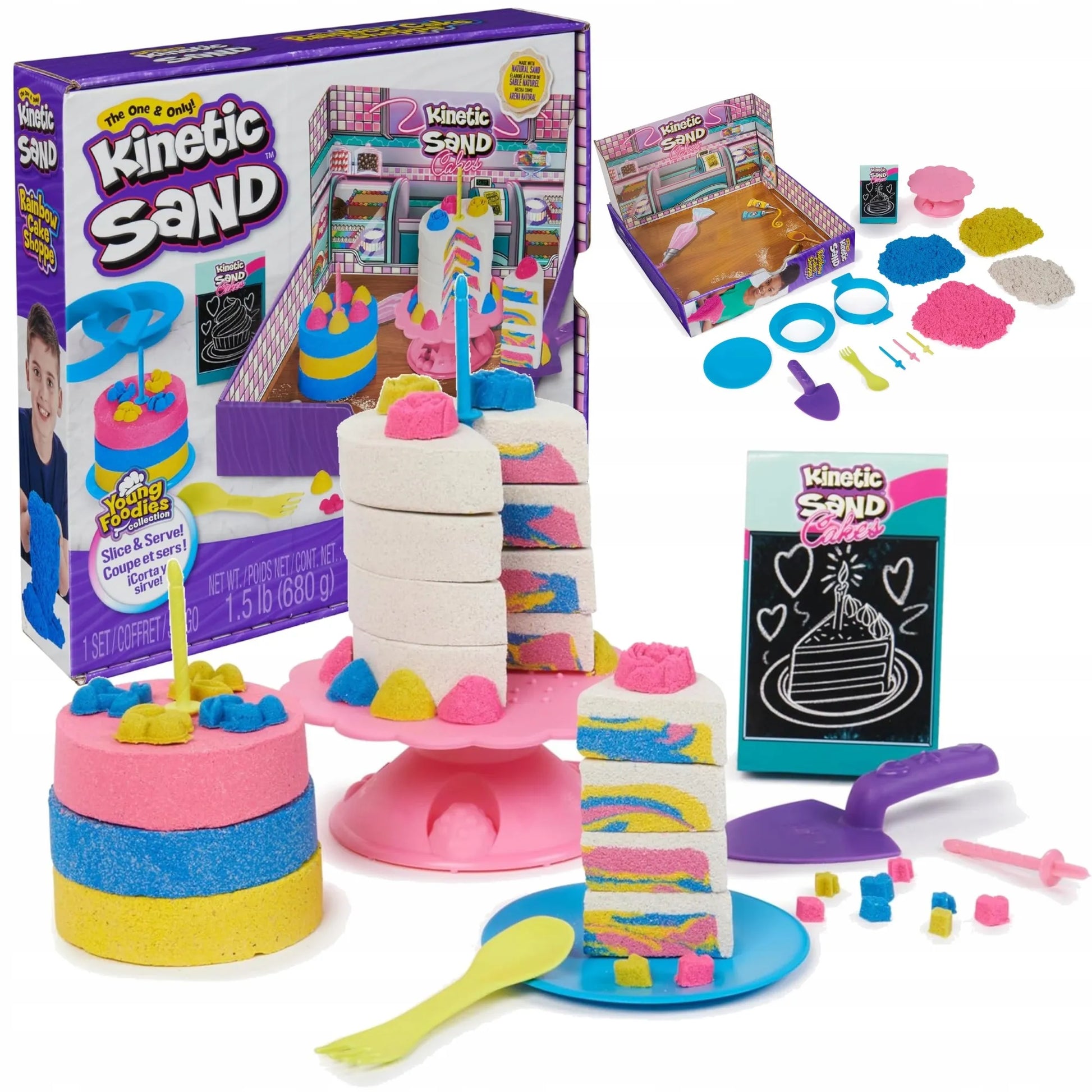 KINETIC SAND konditerijos rinkinys pyragų ir tortų gamybai
