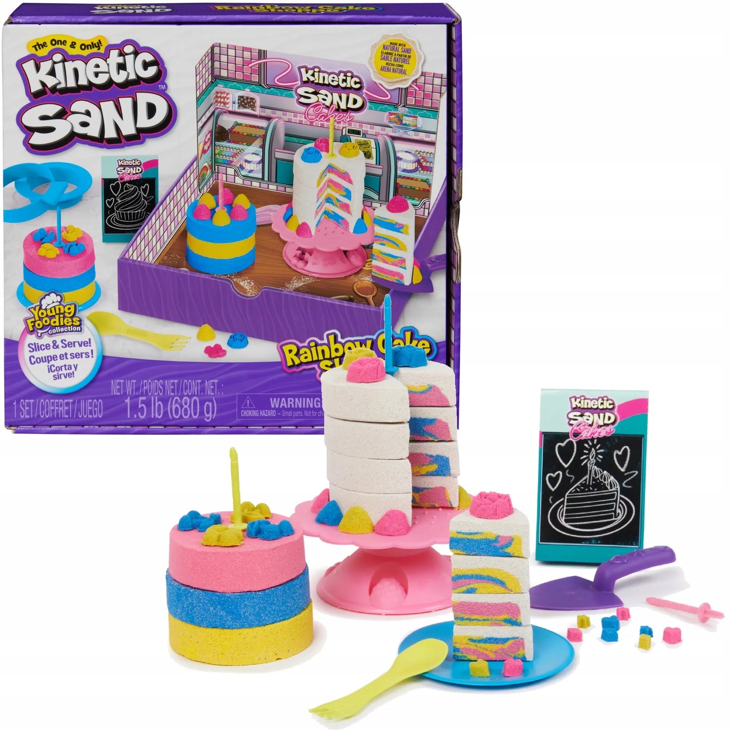 KINETIC SAND konditerijos rinkinys pyragų ir tortų gamybai