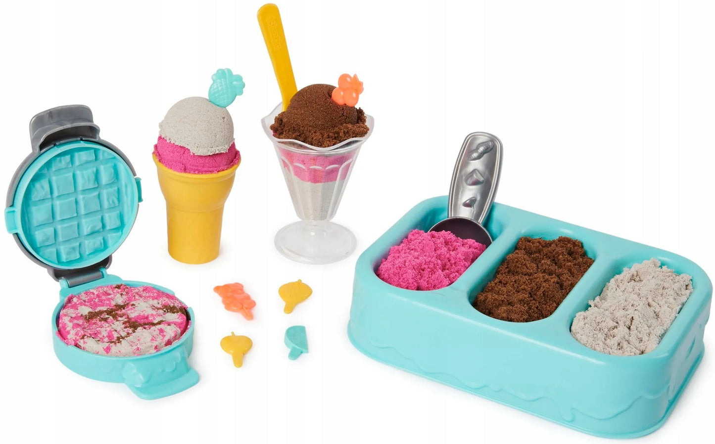 KINETIC SAND ledų skanėstai ledainė kvepiantis 3 kvepiančios spalvos