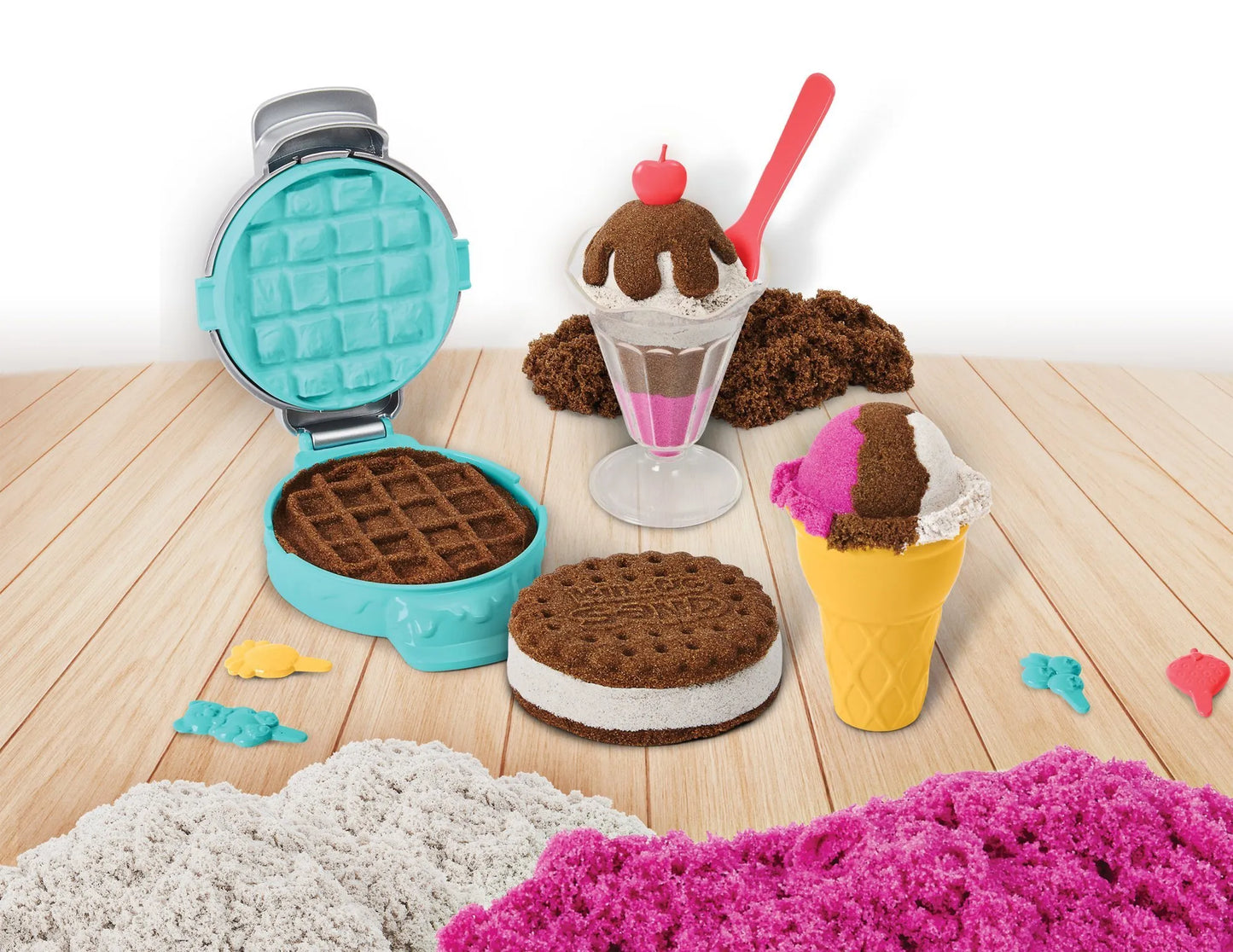 KINETIC SAND ledų skanėstai ledainė kvepiantis 3 kvepiančios spalvos