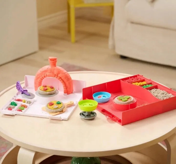 Kinetinio smėlio rinkinys picai gaminti su priedais Making Pizza Kinetic Sand