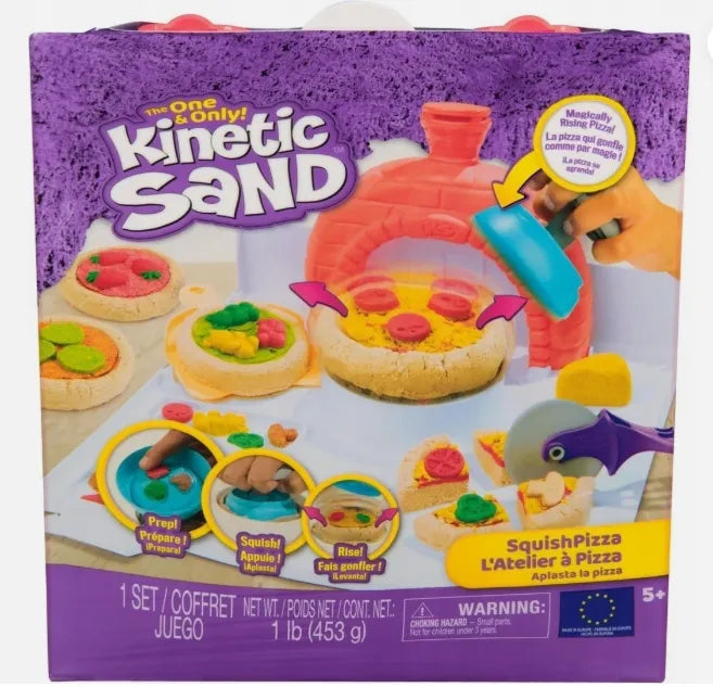 Kinetinio smėlio rinkinys picai gaminti su priedais Making Pizza Kinetic Sand