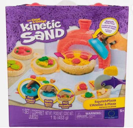 Kinetinio smėlio rinkinys picai gaminti su priedais Making Pizza Kinetic Sand