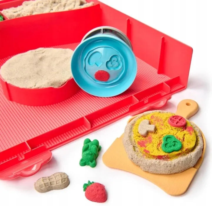 Kinetinio smėlio rinkinys picai gaminti su priedais Making Pizza Kinetic Sand