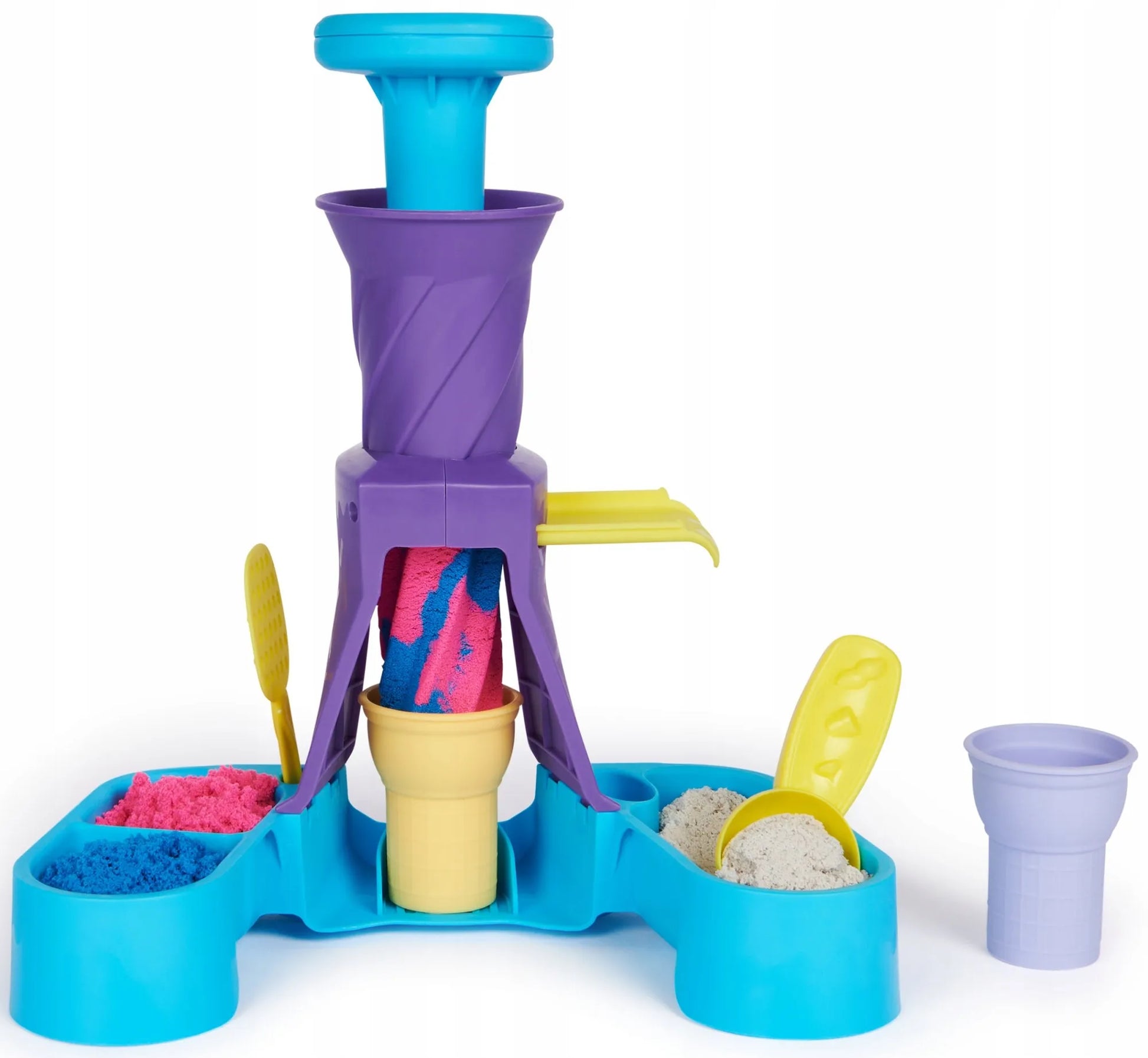 Kinetinis smėlis rinkinys KINETIC SAND ledų gaminimo mašina + priedai