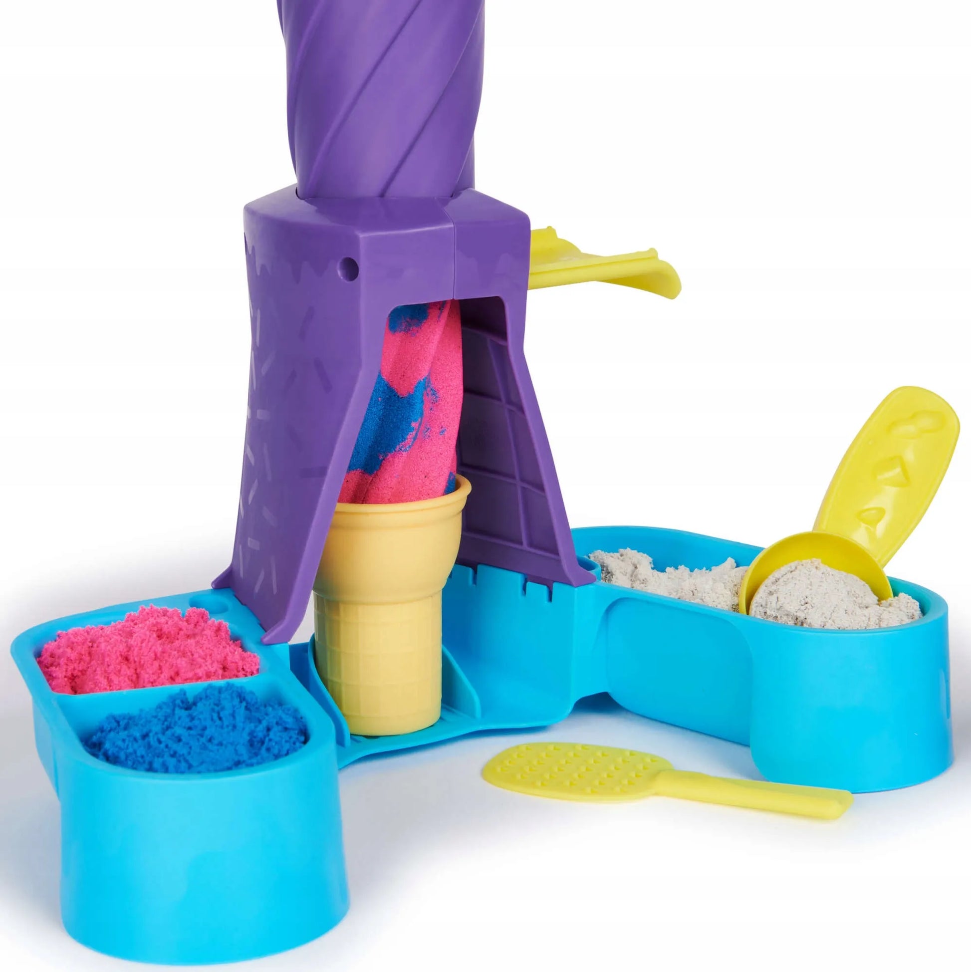 Kinetinis smėlis rinkinys KINETIC SAND ledų gaminimo mašina + priedai