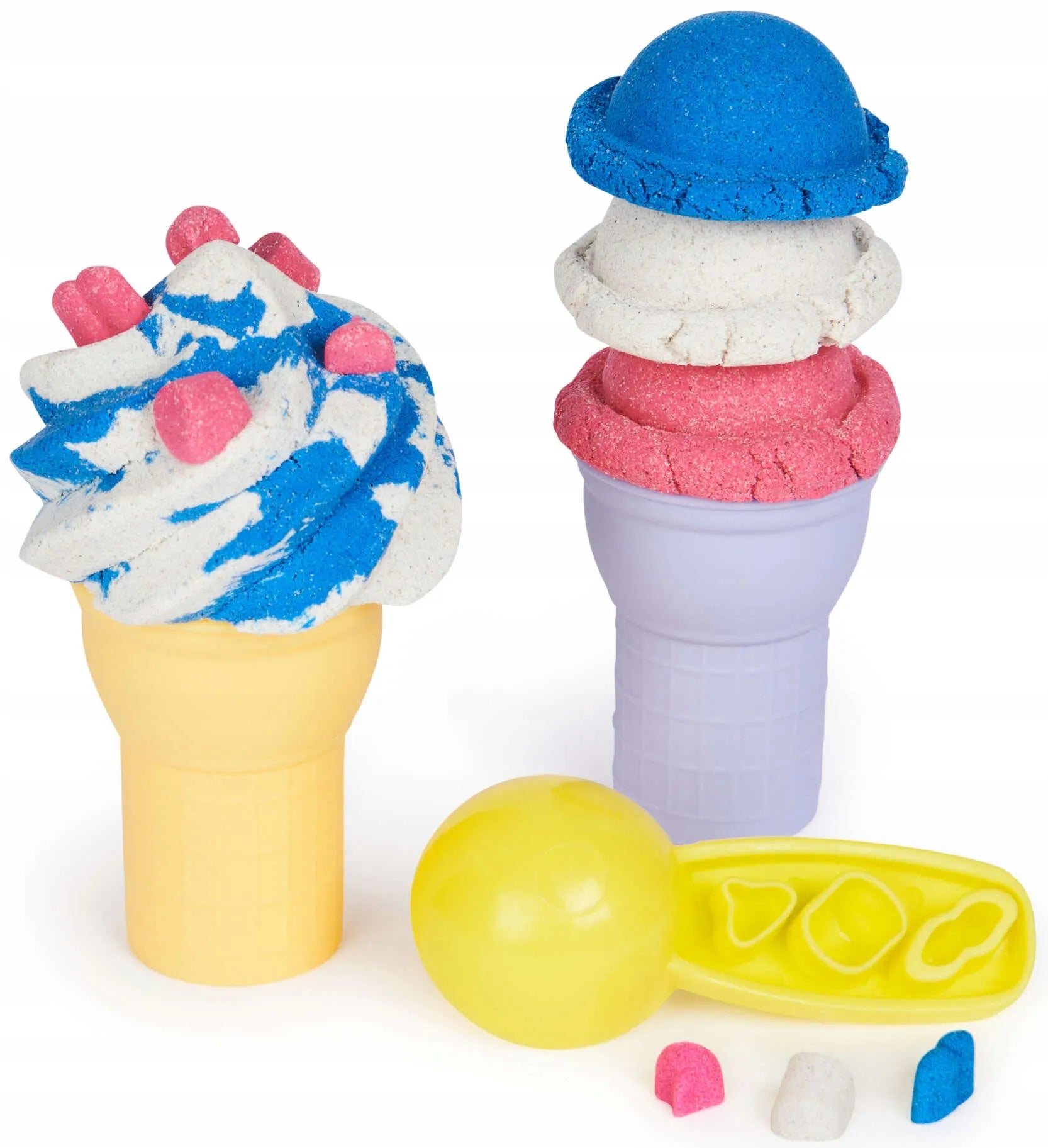 Kinetinis smėlis rinkinys KINETIC SAND ledų gaminimo mašina + priedai