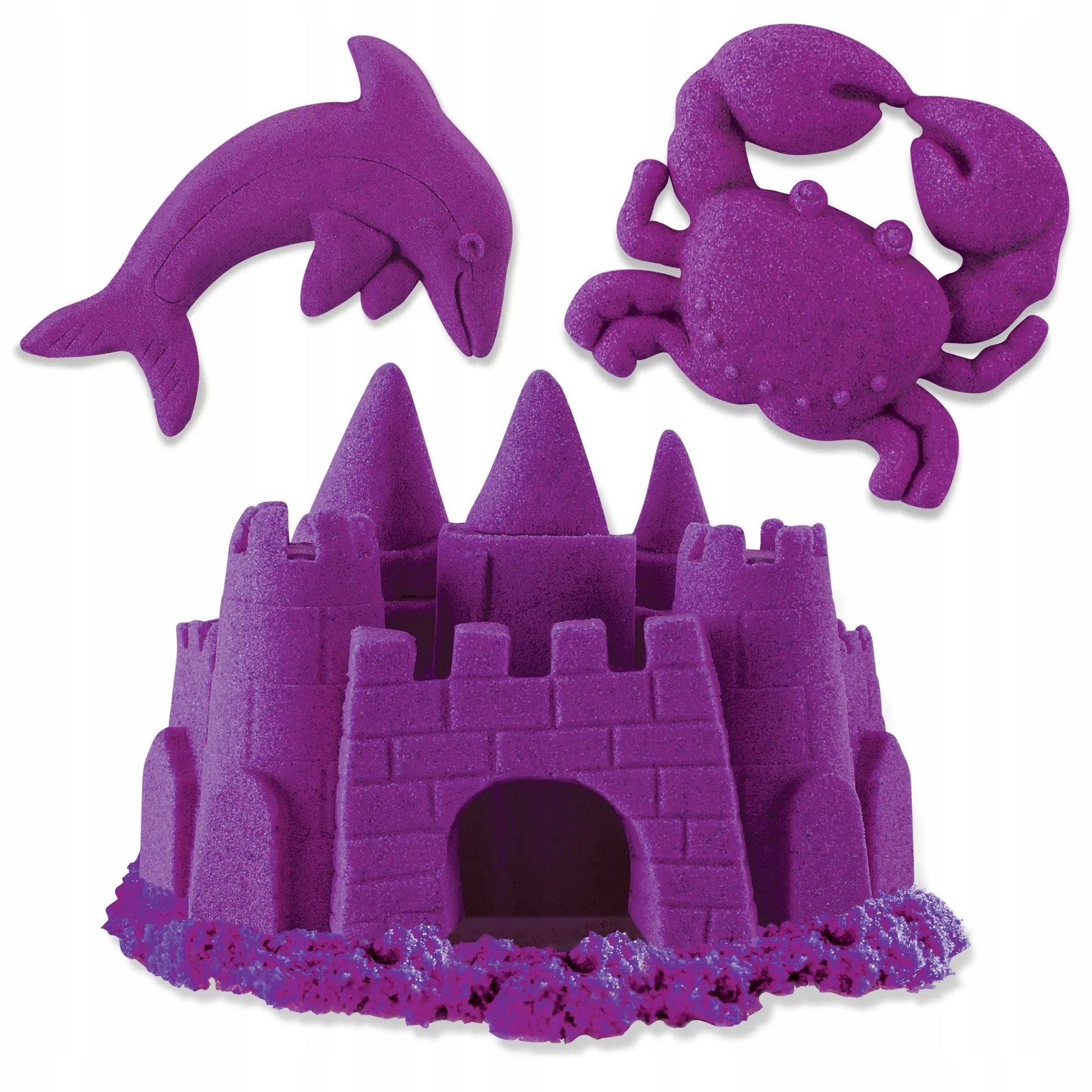 Kinetinis smėlis violetinės spalvos plastmasinė masė ryškių spalvų KINETIC SAND 900g