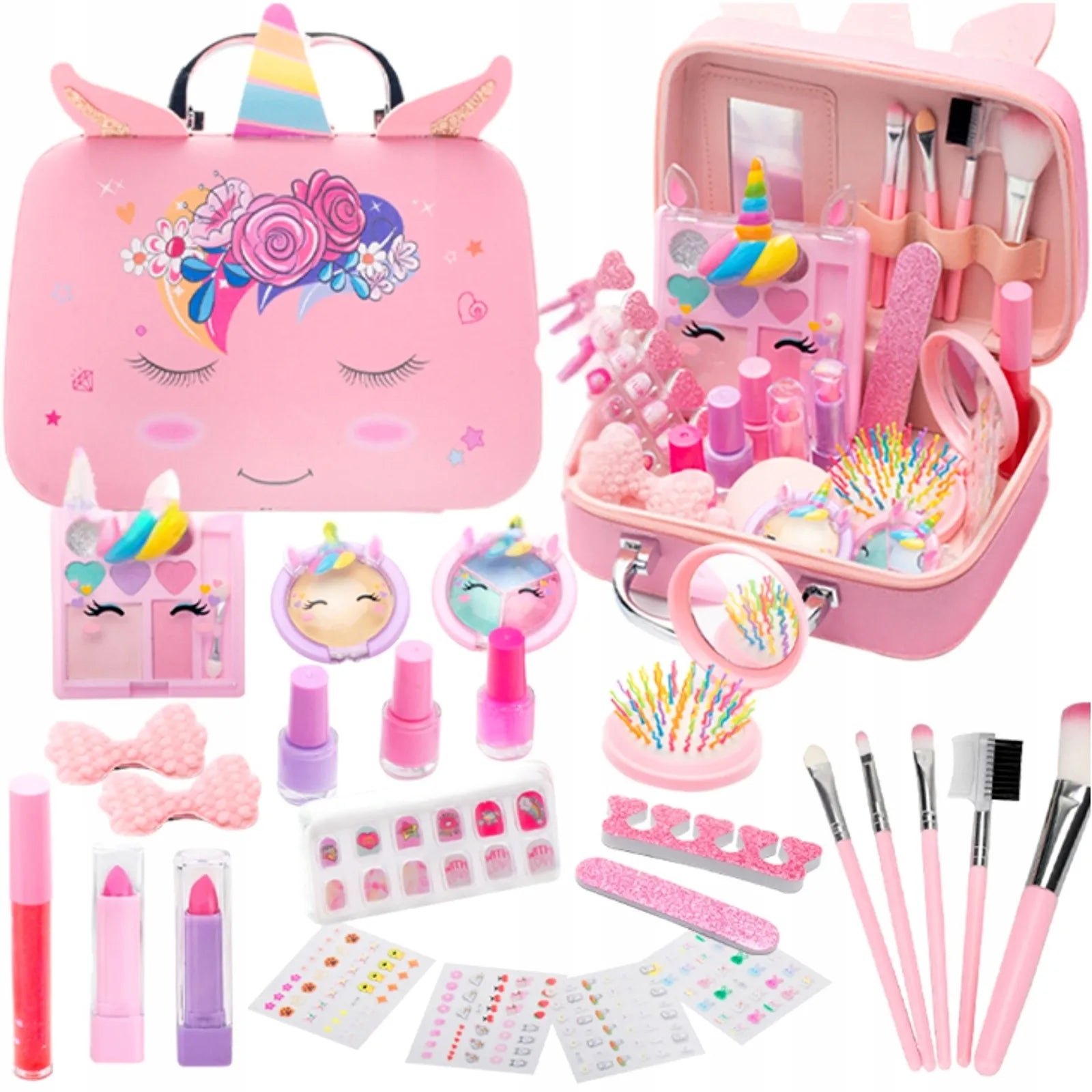 Kosmetikos lagaminas MAKE UP rinkinys makiažui ir grožio salonui namuose