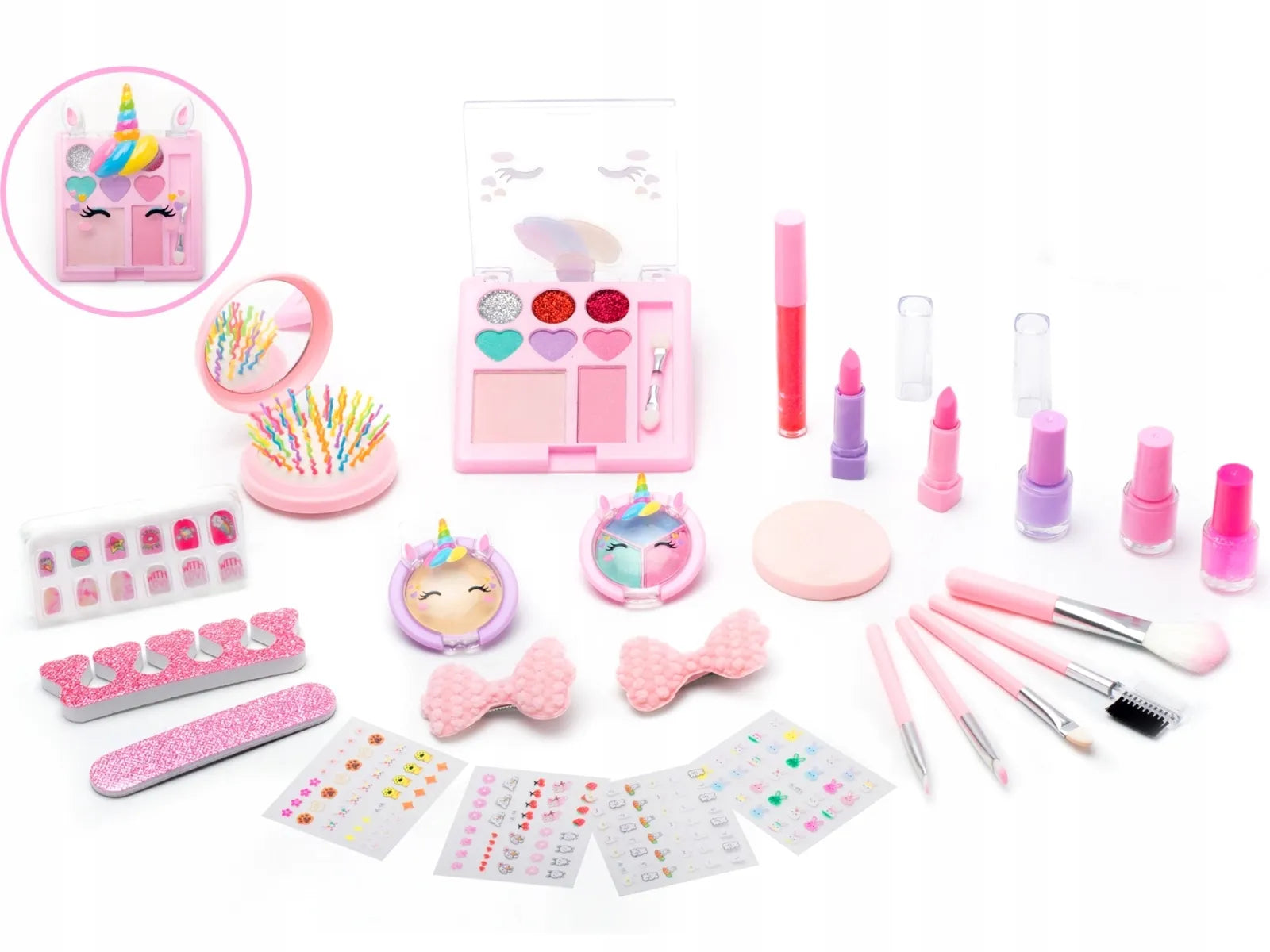 Kosmetikos lagaminas MAKE UP rinkinys makiažui ir grožio salonui namuose