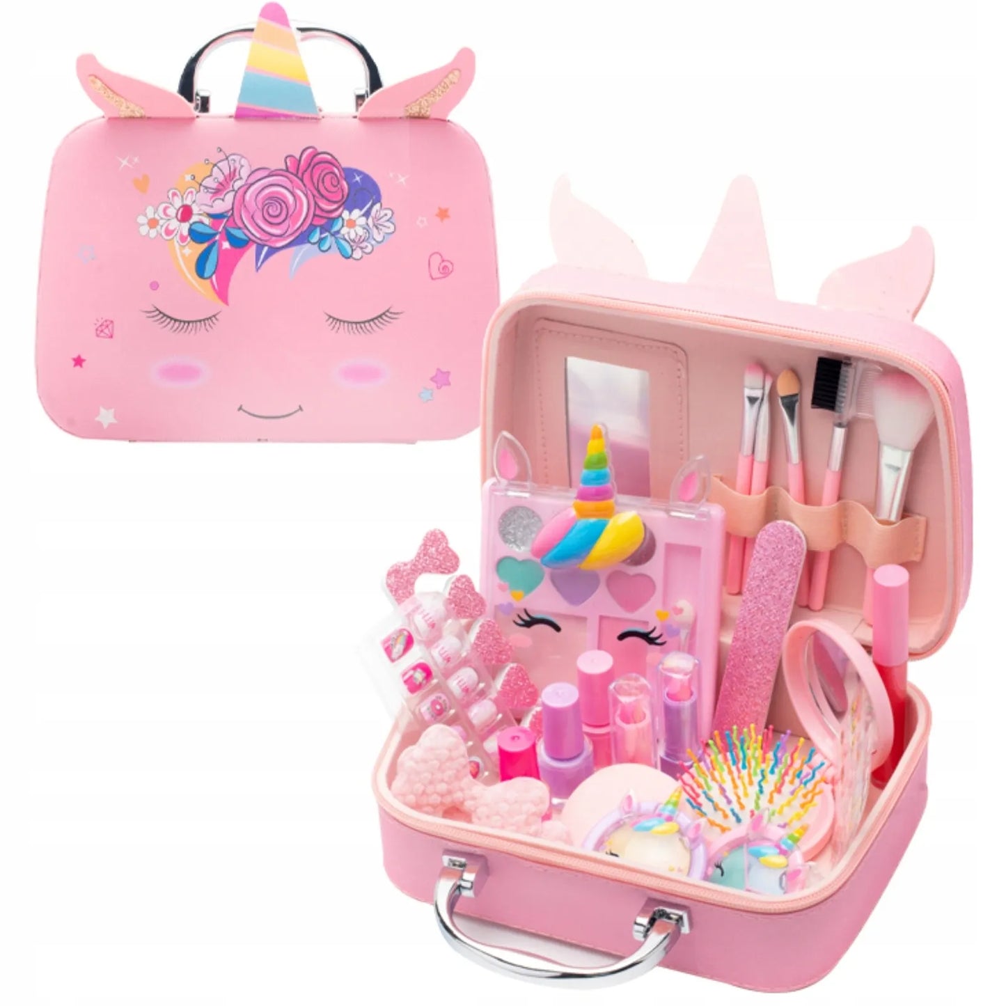 Kosmetikos lagaminas MAKE UP rinkinys makiažui ir grožio salonui namuose