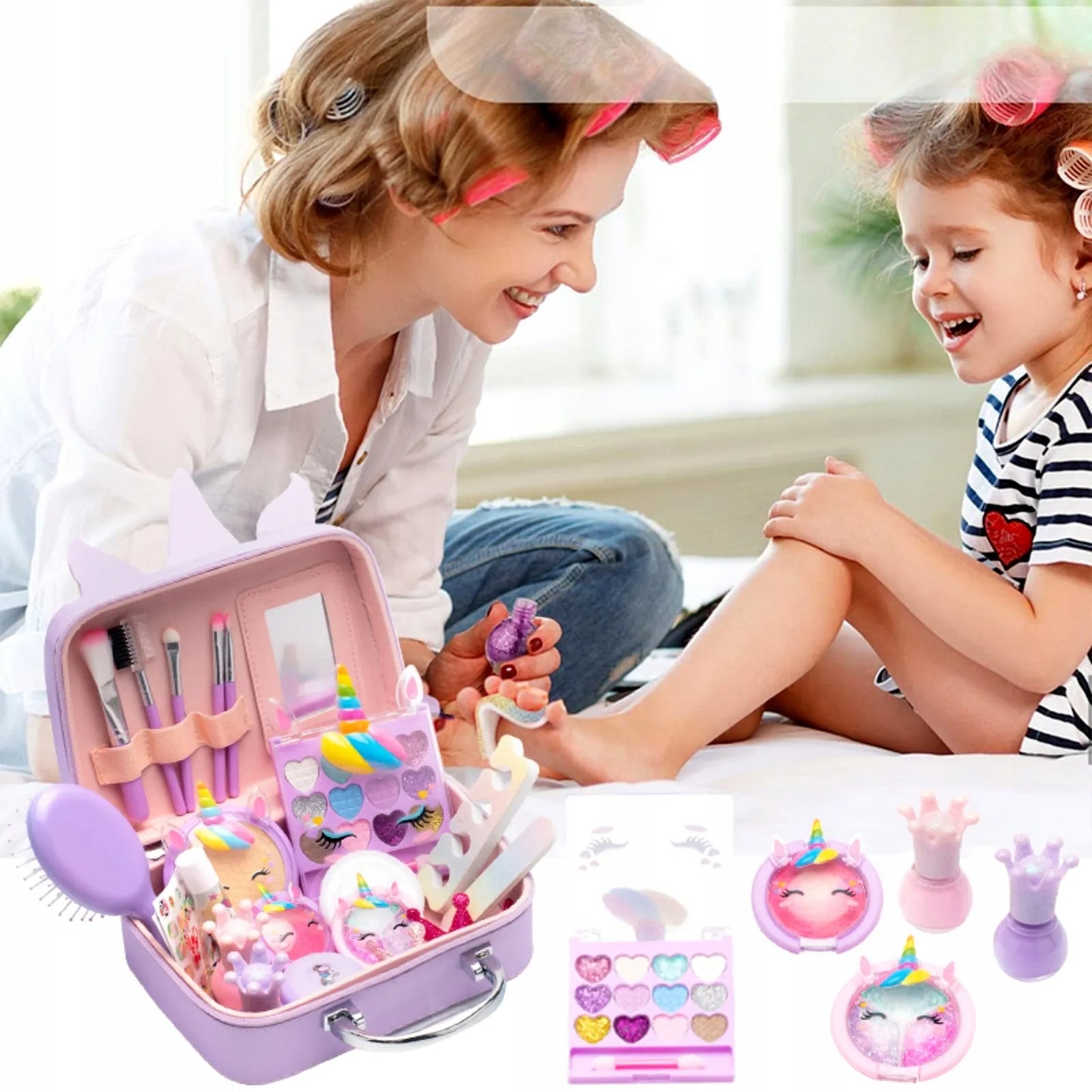 Kosmetikos lagaminėlis MAKE UP makiažo rinkinys namų SPA