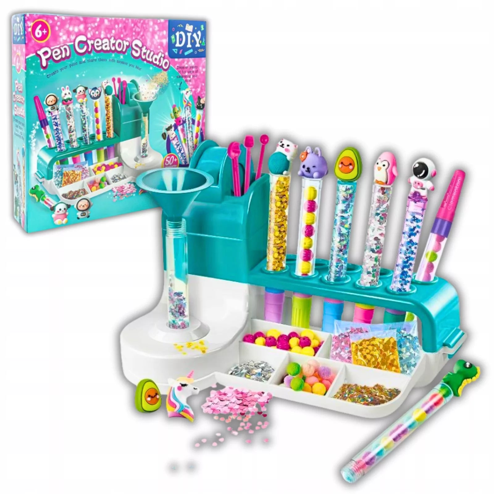 Kūrybinis rinkinys vaikams stebuklingų rašiklių gamybos fabrikas DIY PEN CREATOR