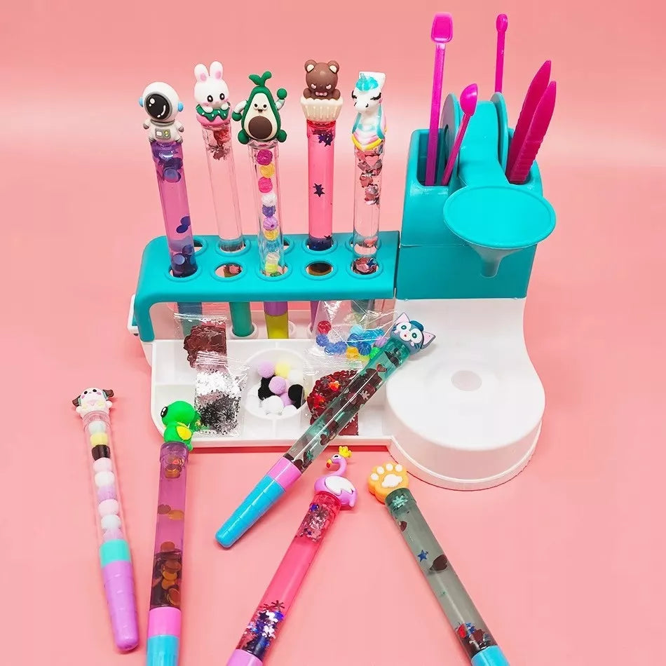 Kūrybinis rinkinys vaikams stebuklingų rašiklių gamybos fabrikas DIY PEN CREATOR