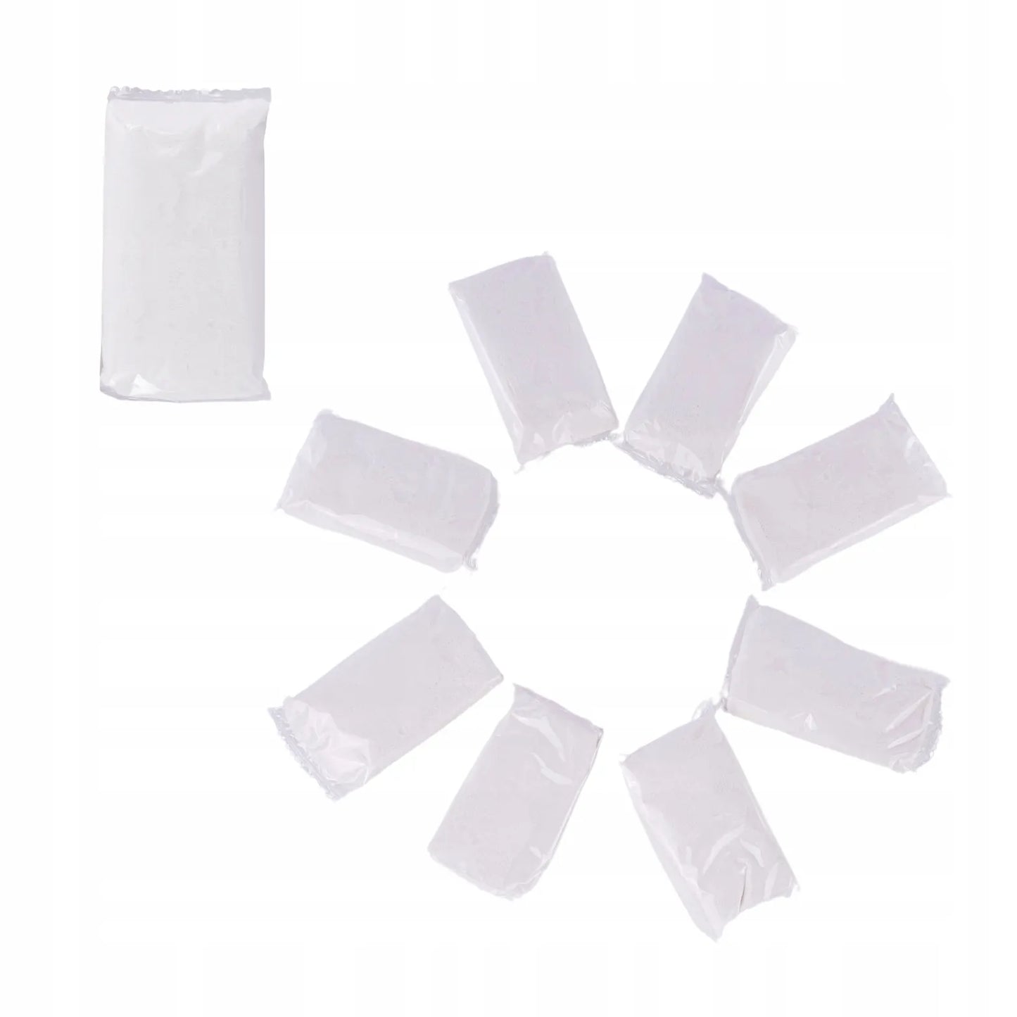 Lengvo modelino rinkinys baltas 8x50g