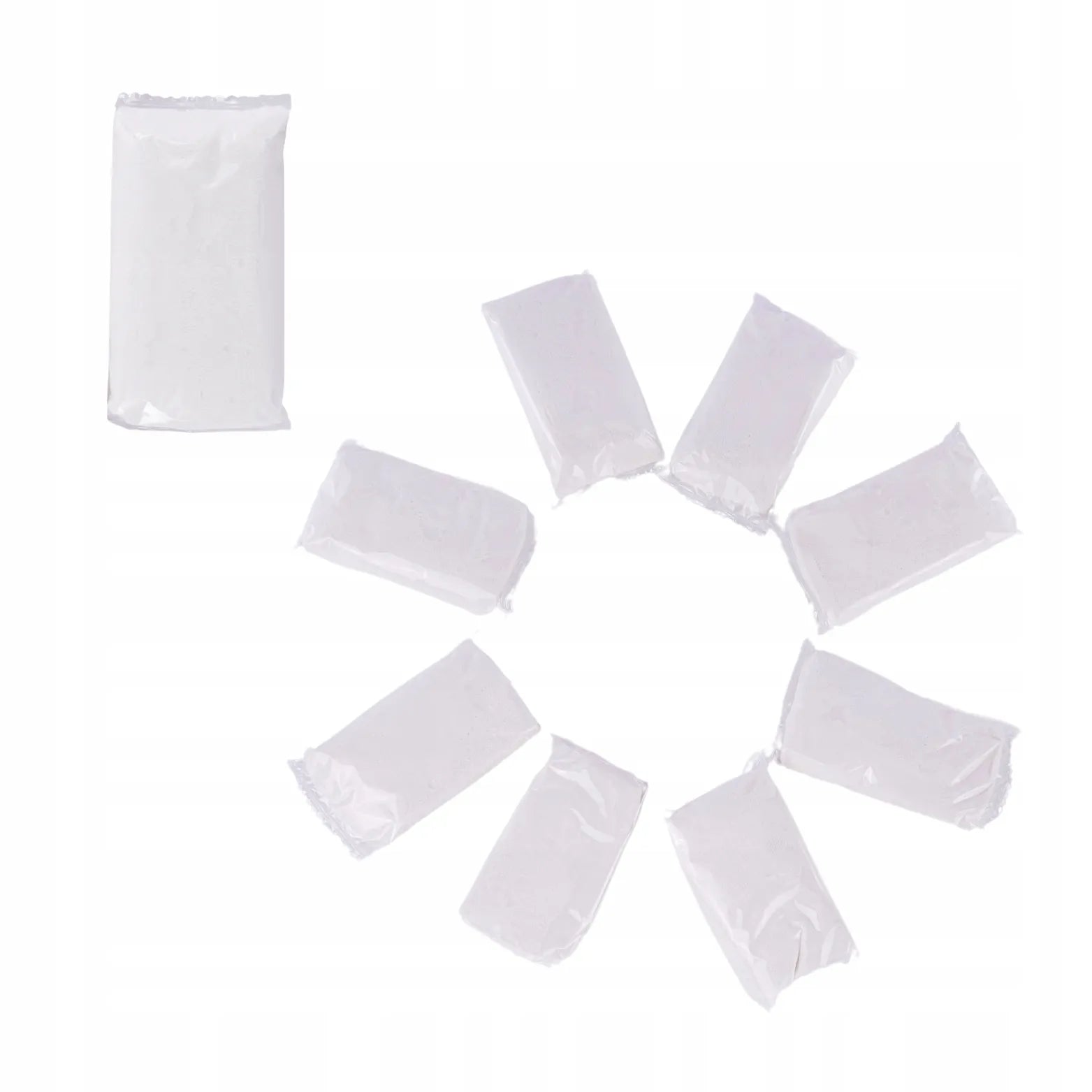 Lengvo modelino rinkinys baltas 8x50g