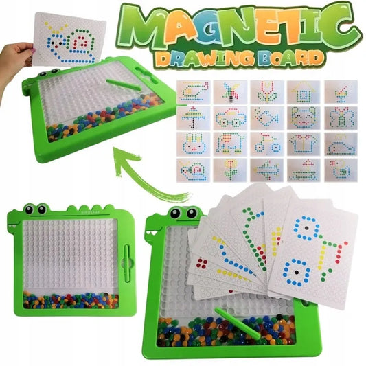 Leopard magnetinė lenta vaikams: Montessori mozaikos dėlionė