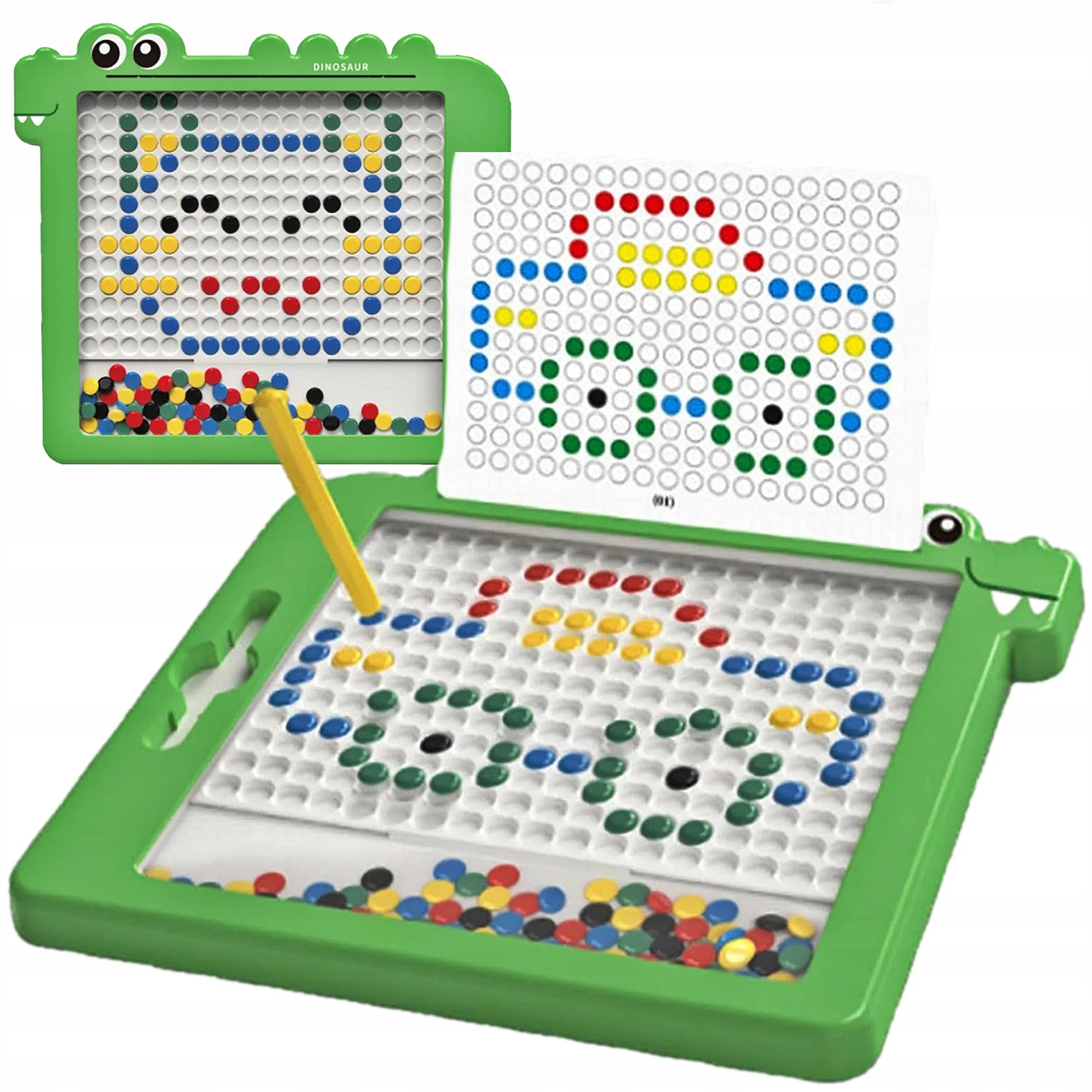 Leopard magnetinė lenta vaikams: Montessori mozaikos dėlionė
