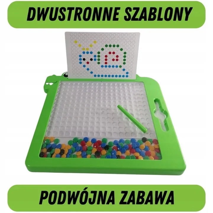 Leopard magnetinė lenta vaikams: Montessori mozaikos dėlionė