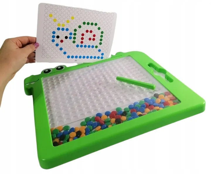 Leopard magnetinė lenta vaikams: Montessori mozaikos dėlionė