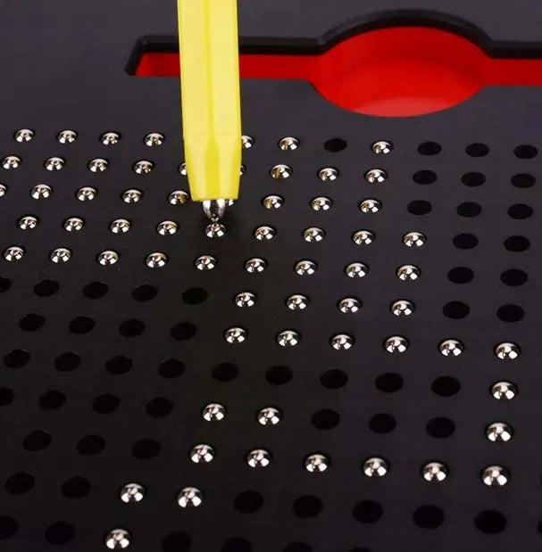 Magnetinė lenta XXL MagPad vaikams edukacinė 714 rutuliukų + šablonai