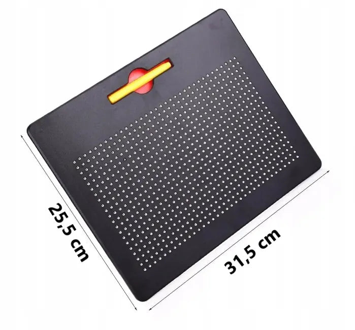 Magnetinė lenta XXL MagPad vaikams edukacinė 714 rutuliukų + šablonai