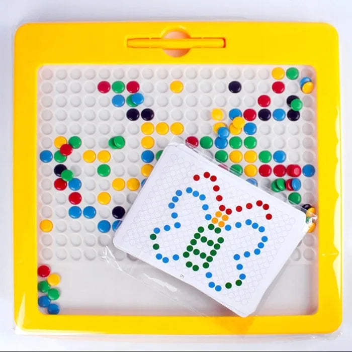 Magnetinė mozaikos lenta MAGPAD Montessori XXL su dvipusiais šablonais