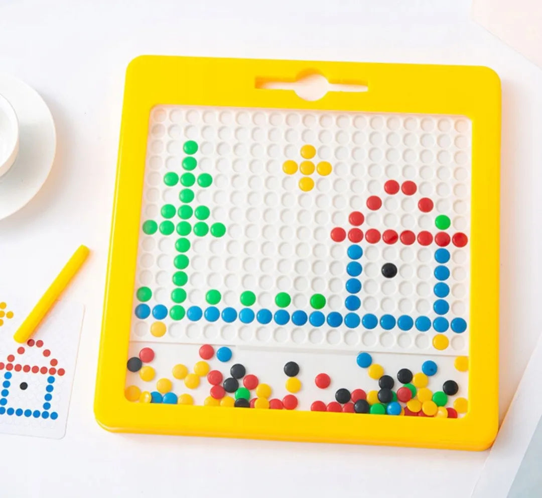 Magnetinė mozaikos lenta MAGPAD Montessori XXL su dvipusiais šablonais
