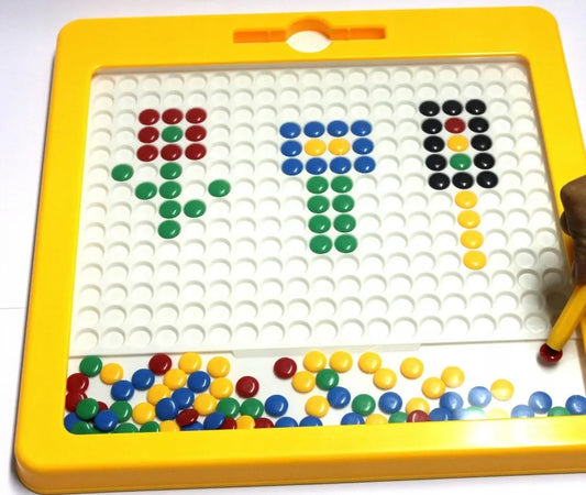 Magnetinė mozaikos lenta MAGPAD Montessori XXL su dvipusiais šablonais