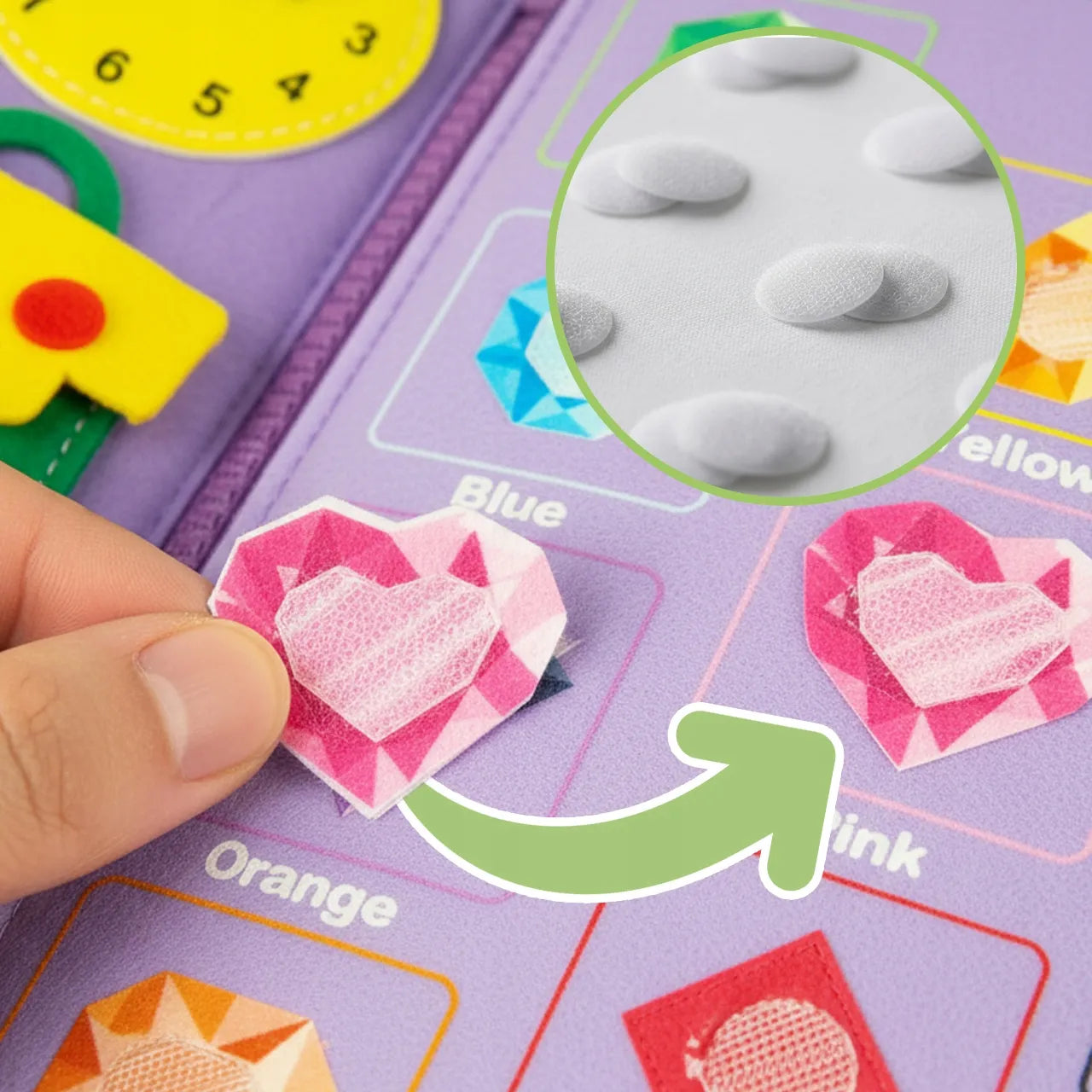 MalPlay Montessori veltinis sensorinis lavinantis knygelės tipo krepšelis